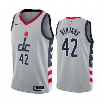 Nike Washington Wizards #42 Davis Bertans Gray Youth NBA Swingman 2020-21 City Edition Jersey